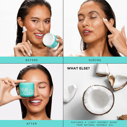 Real Techniques Real Clean Face Erase Makeup Removing Balm – Hydrating Cleansing Balm with Hyaluronic Acid & Vitamin A, 2 fl. oz Avelisse