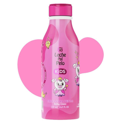 Leche Pal Pelo Kids Styling Cream - Lightweight Hair Cream with Coconut Oil & Jojoba Oil - Gentle Frizz Control for Children - 14.9 oz Avelisse