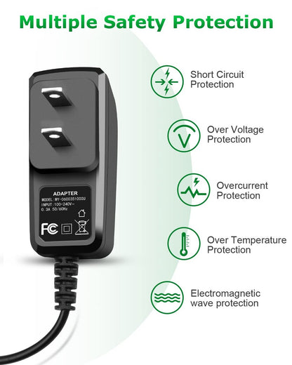 Wahl 9649 Replacement Charger for Color Pro Cordless Hair Clipper & Trimmer - Arkare AC Adapter 6.6FT