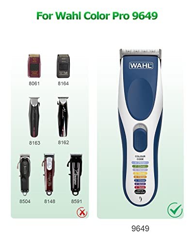 Wahl 9649 Replacement Charger for Color Pro Cordless Hair Clipper & Trimmer - Arkare AC Adapter 6.6FT