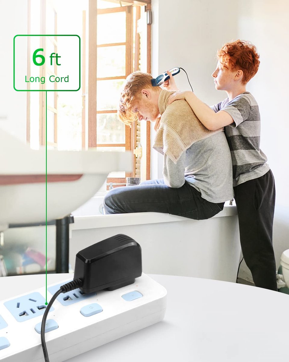 Wahl 9649 Replacement Charger for Color Pro Cordless Hair Clipper & Trimmer - Arkare AC Adapter 6.6FT - görsel 11