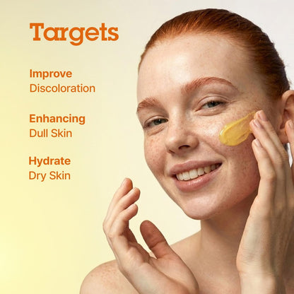BLITHE Pressed Serum Gold Apricot with Kojic Acid & Vitamin C - Glass Skin Korean Face Serum for Dry Skin, 0.91 fl oz