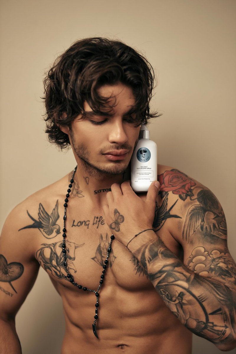 Avenue Man Sea Salt Spray for Men - Texturizing & Thickening Sea Salt Hair Spray with Kelp & Brown Seaweed Extract - Paraben & Sulfate-Free - Add Volume and Texture Beach Hairspray 6.76 Oz Avelisse
