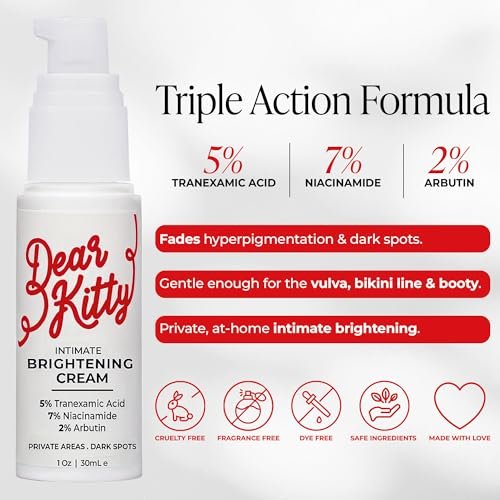 Dark Spot Correcting Cream for Intimate Areas – Intimate Lightening & Brightening Cream for Women Bikini Line Inner Thigh & Underarm Whitening with Tranexamic Acid & Niacinamide, Sensitive Skin Safe, 1 oz Avelisse