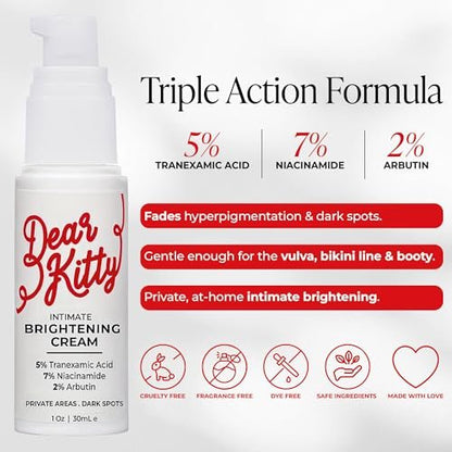 Dark Spot Correcting Cream for Intimate Areas – Intimate Lightening & Brightening Cream for Women Bikini Line Inner Thigh & Underarm Whitening with Tranexamic Acid & Niacinamide, Sensitive Skin Safe, 1 oz Avelisse