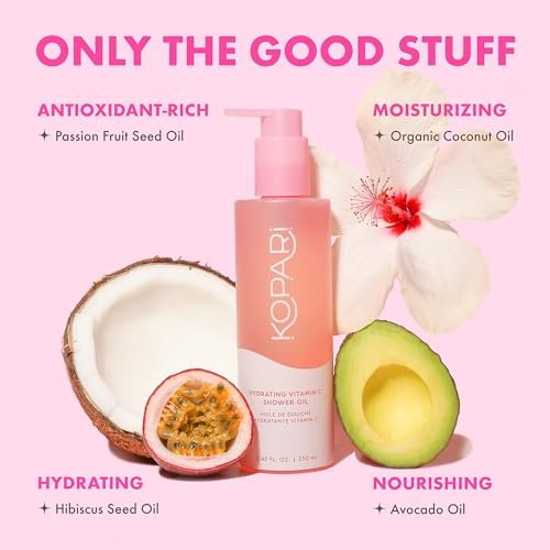 Kopari Sudsy Shower Oil - Hydrating & Moisture Locking Body Cleanser (8.45 fl oz) Avelisse