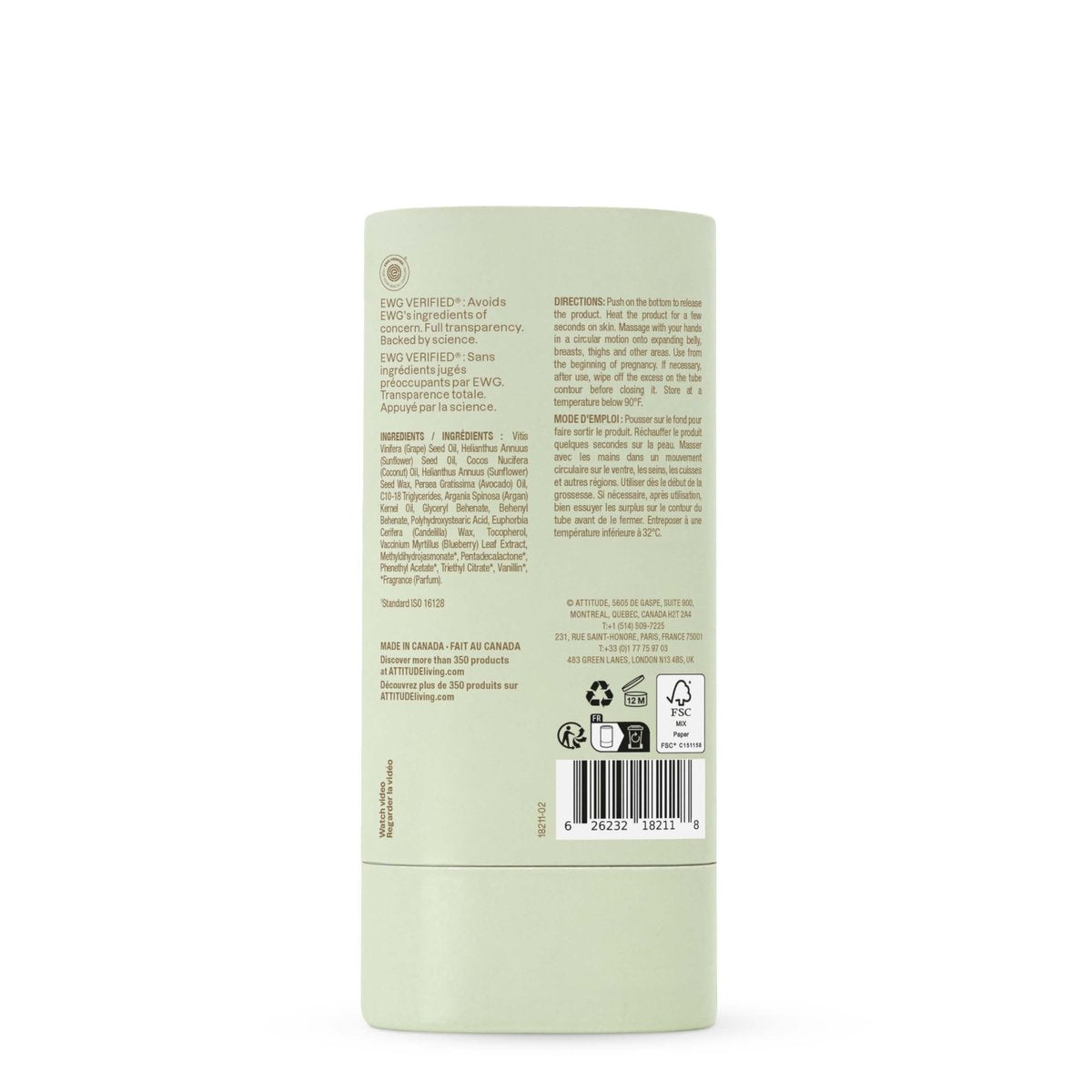 ATTITUDE Plastic-Free Pregnancy Stretch Mark Prevention Oil – EWG Verified, Plant-Based Maternity Care with Pink Argan, 3 oz - görsel 15
