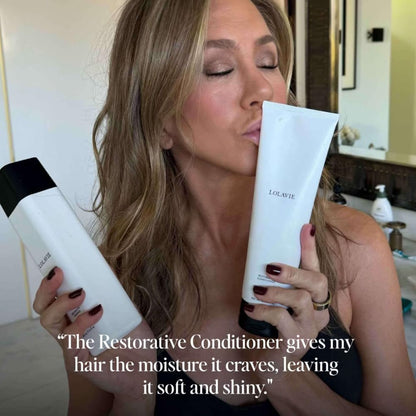 LolaVie Restorative Conditioner - 8.5 oz - Hydrates, Strengthens & Fights Frizz for Softer, Smoother Hair - Color Safe - All Hair Types Avelisse