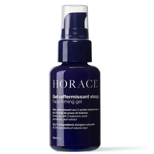 HORACE Face Firming Gel for Men – Lightweight Anti-Aging Gel with 95% Organic & Natural Ingredients, Reduces Fine Lines & Wrinkles, No Silicones or Mineral Oils, for All Skin Types, Amber Scent, 30 ml