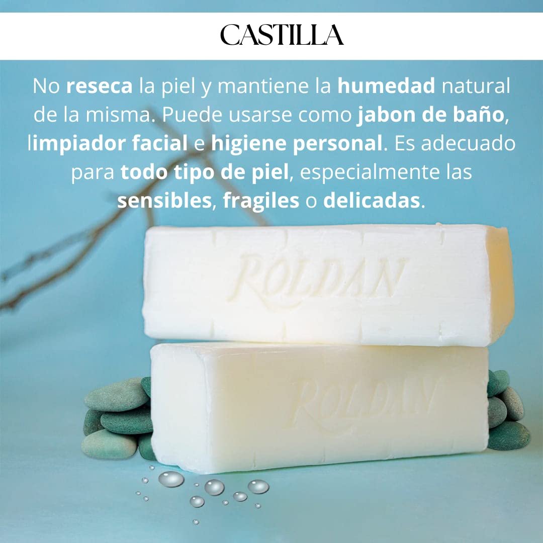 Roldan Castile Soap - Hypoallergenic 4 oz Bar for Sensitive Baby Skin - Pure & Gentle - görsel 2