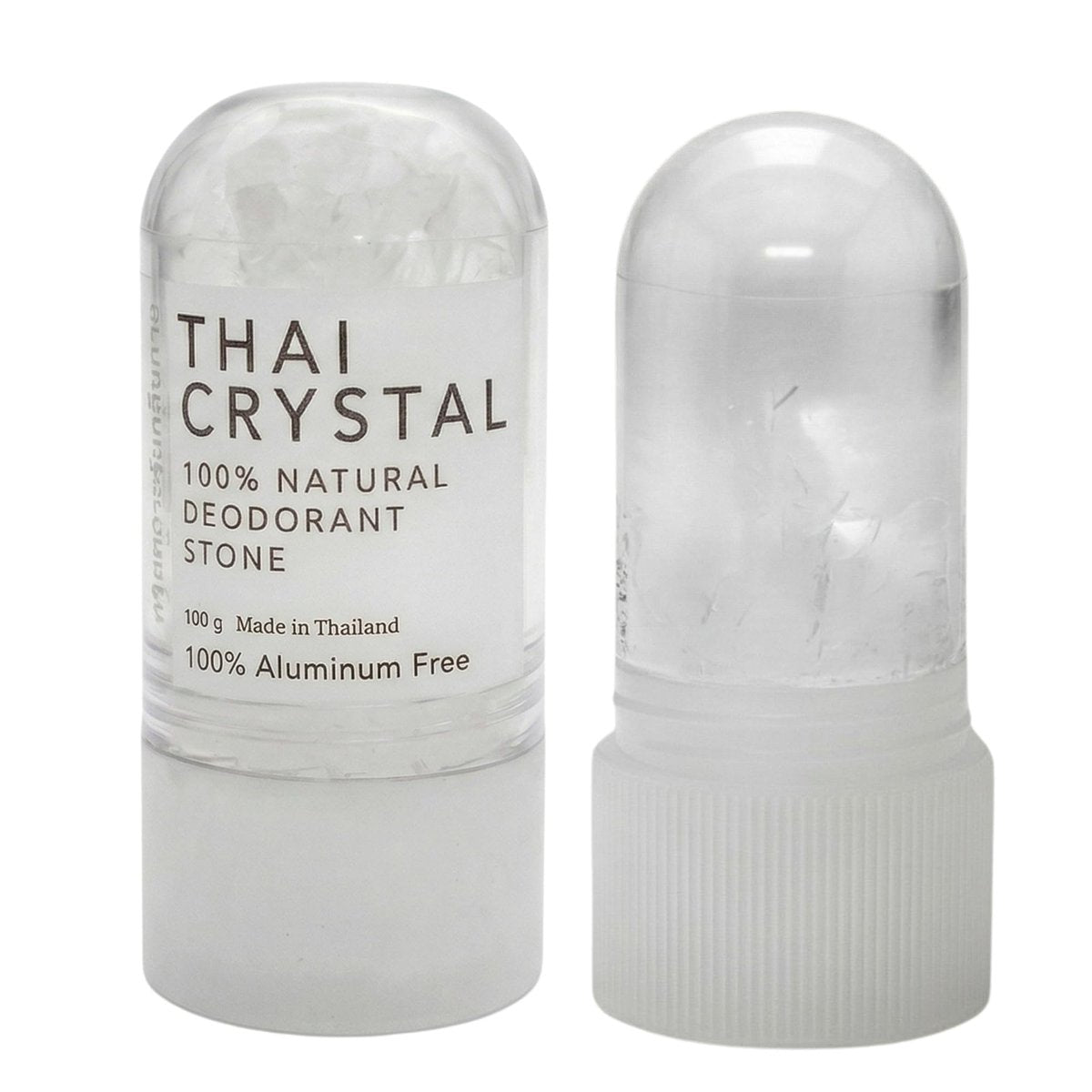 All-Natural Mineral Deodorant Stick Set of 2 - Non-Aluminum Thai Crystal Stone for Lasting Odor Control, Unisex, by Verve CULTURE Avelisse