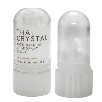 All-Natural Mineral Deodorant Stick Set of 2 - Non-Aluminum Thai Crystal Stone for Lasting Odor Control, Unisex, by Verve CULTURE Avelisse