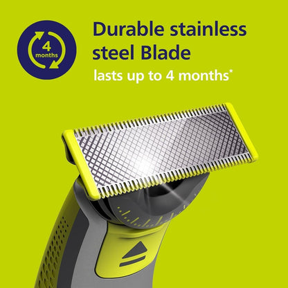 Philips One Blade X2 360 Dual-Way Blade Replacement Heads Compatible with OneBlade & Philips – QP420.50 (2-Pack, Black) Avelisse