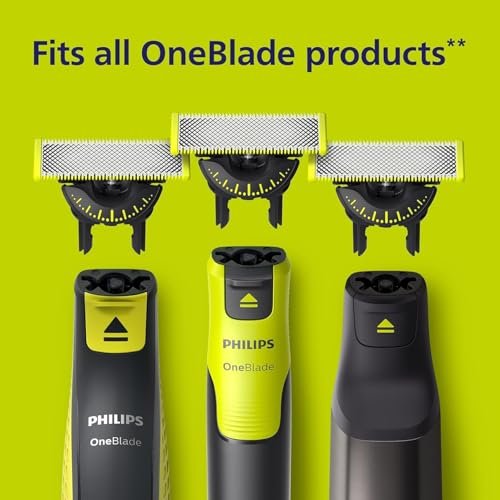 Philips One Blade X2 360 Dual-Way Blade Replacement Heads Compatible with OneBlade & Philips – QP420.50 (2-Pack, Black) Avelisse