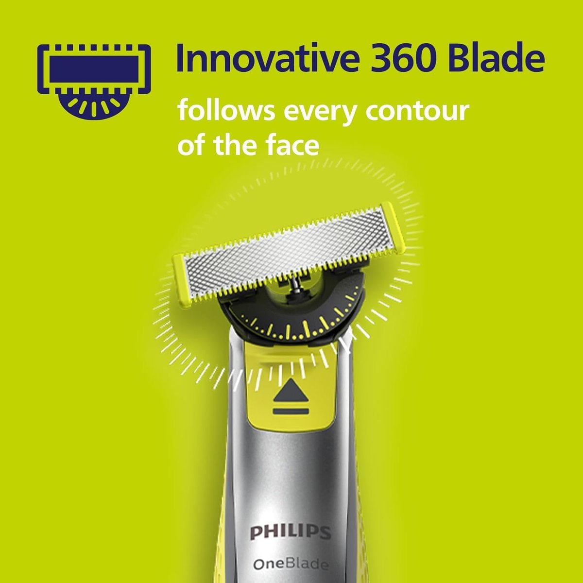 Philips One Blade X2 360 Dual-Way Blade Replacement Heads Compatible with OneBlade & Philips – QP420.50 (2-Pack, Black) Avelisse