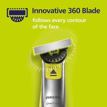 Philips One Blade X2 360 Dual-Way Blade Replacement Heads Compatible with OneBlade & Philips – QP420.50 (2-Pack, Black) Avelisse