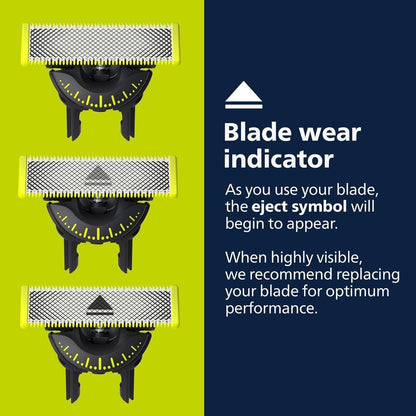 Philips One Blade X2 360 Dual-Way Blade Replacement Heads Compatible with OneBlade & Philips – QP420.50 (2-Pack, Black) Avelisse