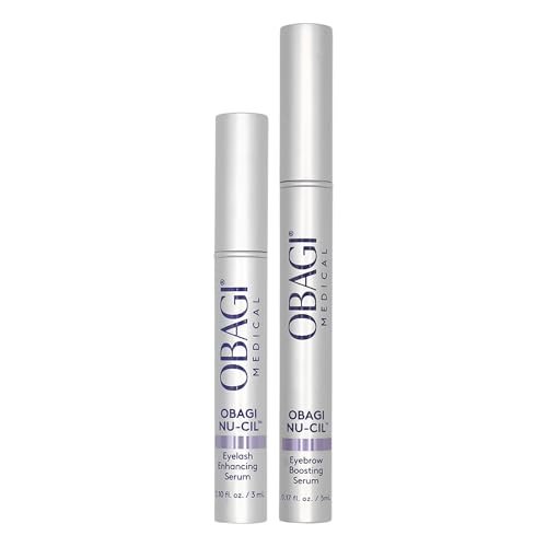Obagi Nu-Cil Eyelash Enhancing Serum & Eyebrow Boosting Serum Set – Clinically Proven for Thicker Lashes & Fuller Brows Avelisse