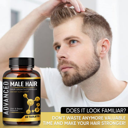 NutraPro Hair Growth Vitamins for Men - Anti Hair Loss Support with DHT Blocker & Biotin - 60 Count Avelisse