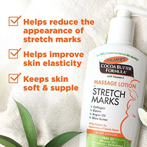 Palmer's Stretch Mark Care Body Lotion & Massage Oil Bundle | Cocoa Butter Formula with Vitamin E for Pregnancy Avelisse