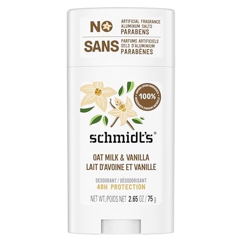 Schmidt's Aluminum-Free Vegan Deodorant Vanilla & Oat Milk - 24 Hour Odor Protection, Natural Ingredients, Cruelty-Free, 2.65 oz - görsel 2