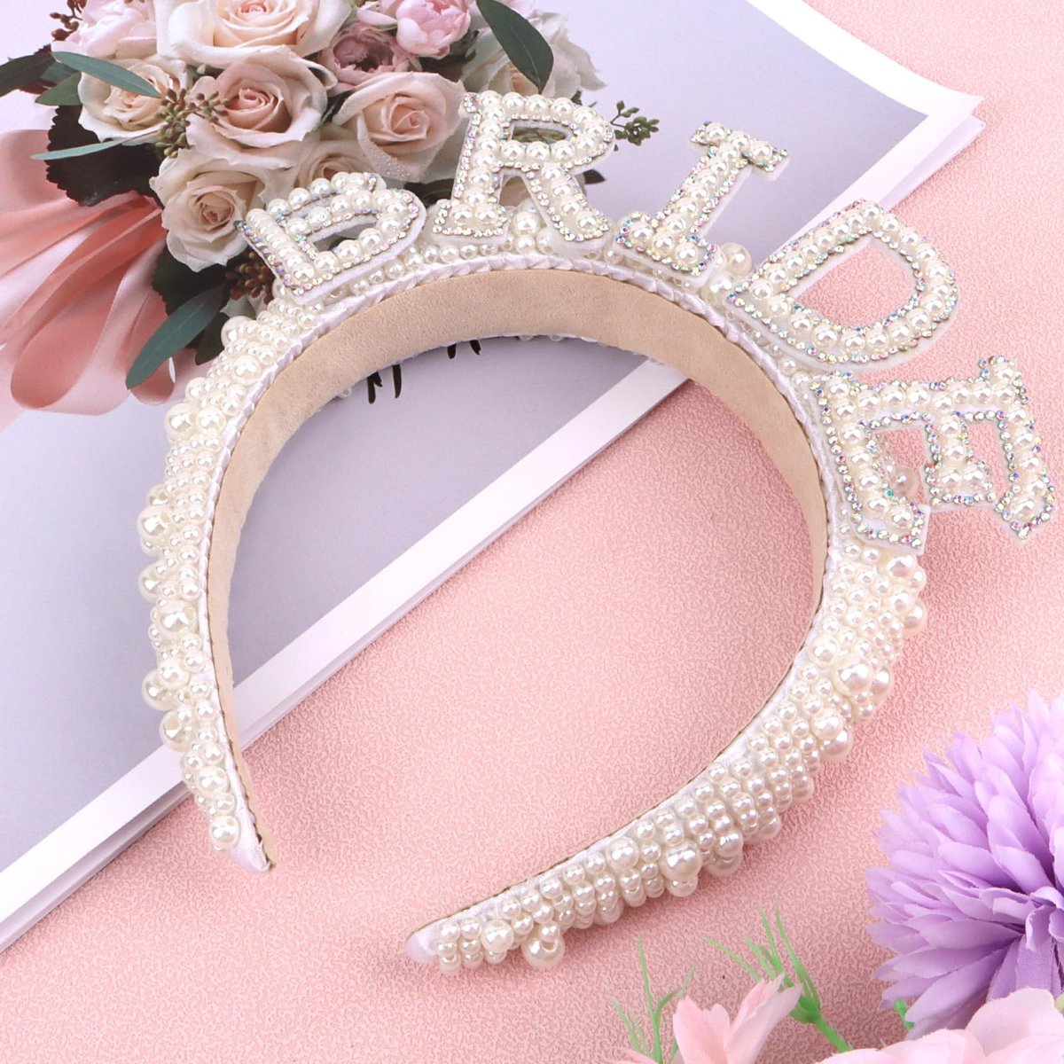 Pearl Bride Headband – Elegant Wedding Hairband for Women, One Size Fits All Avelisse