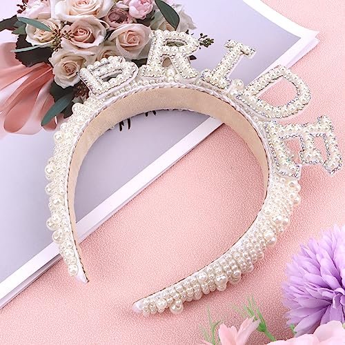Pearl Bride Headband – Elegant Wedding Hairband for Women, One Size Fits All Avelisse