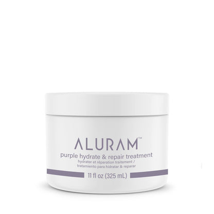 ALURAM Purple Hydrate & Repair Hair Treatment - Intense Moisture Infusion for Silver & Color Treated Hair, 11 Fl Oz Avelisse