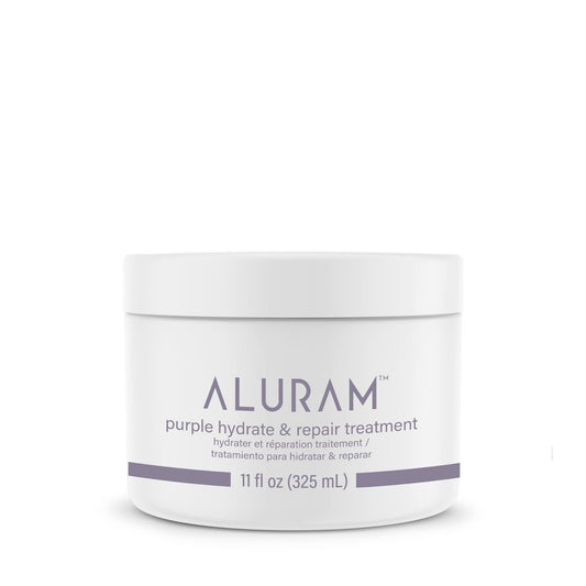 ALURAM Purple Hydrate & Repair Hair Treatment - Intense Moisture Infusion for Silver & Color Treated Hair, 11 Fl Oz Avelisse