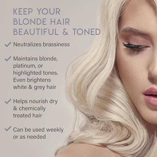 ALURAM Purple Hydrate & Repair Hair Treatment - Intense Moisture Infusion for Silver & Color Treated Hair, 11 Fl Oz Avelisse