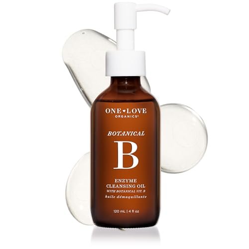 One Love Organics Botanical B Enzyme Cleansing Oil – Hydrating Oil Cleanser for Double Cleansing, Makeup Remover for Face, Cruelty Free 4 oz Avelisse