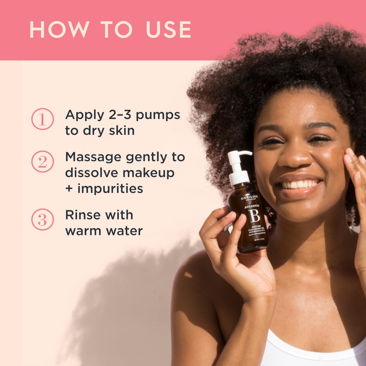 One Love Organics Botanical B Enzyme Cleansing Oil – Hydrating Oil Cleanser for Double Cleansing, Makeup Remover for Face, Cruelty Free 4 oz Avelisse
