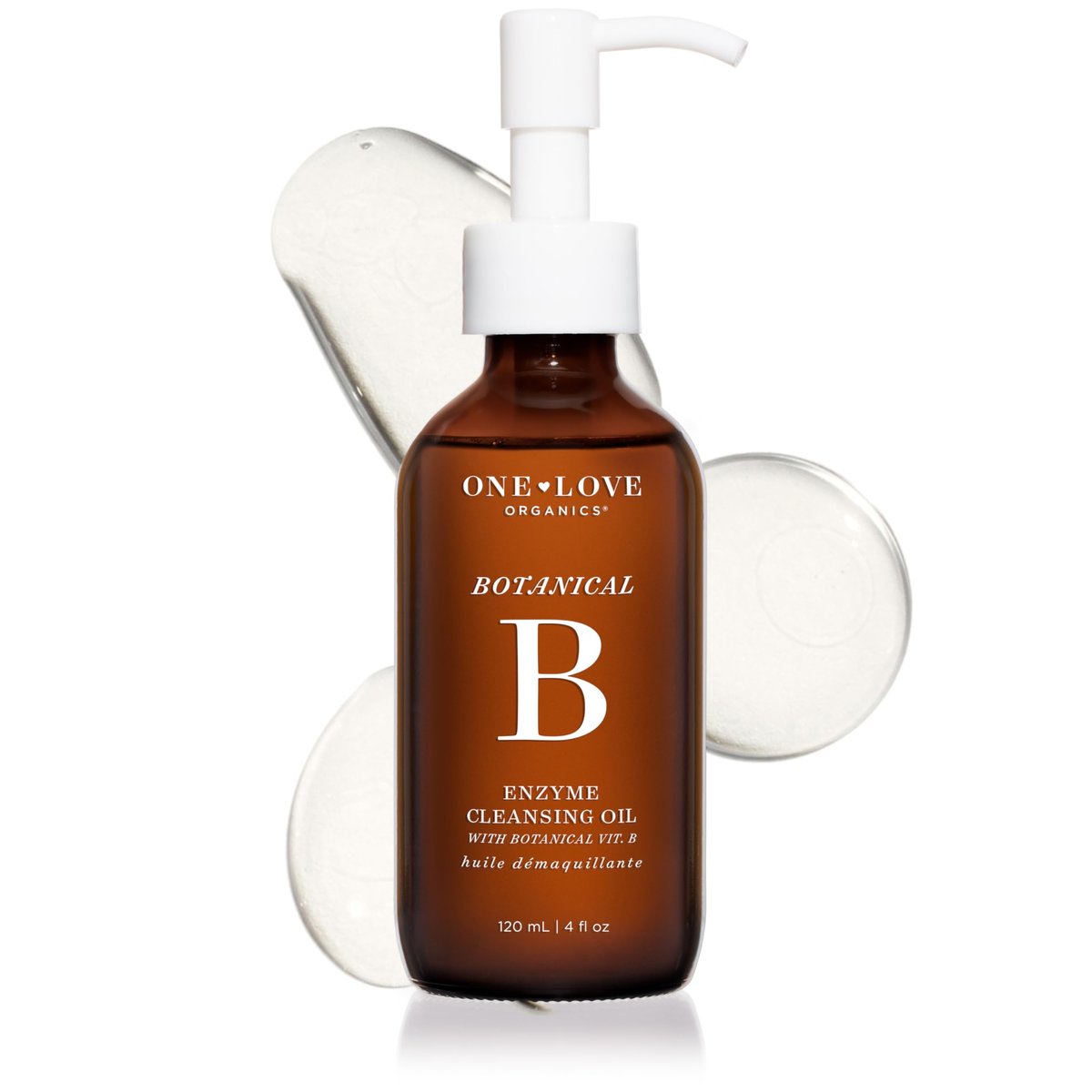 One Love Organics Botanical B Enzyme Cleansing Oil – Hydrating Oil Cleanser for Double Cleansing, Makeup Remover for Face, Cruelty Free 4 oz Avelisse