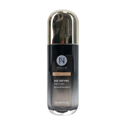 Nerium Night Face Cream - Clean Beauty Peptide & Collagen Hydrating Face Moisturizer with Aloe, Jojoba & Vitamin E - Overnight Firming & Smoothing - 30 ml Avelisse
