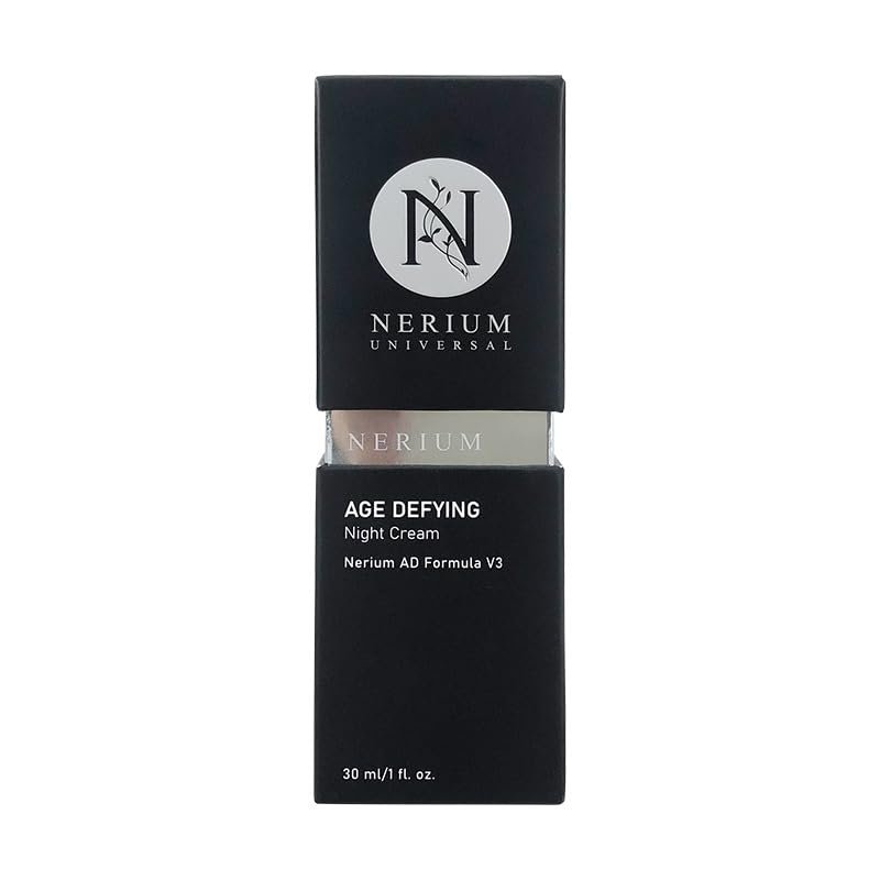 Nerium Night Face Cream - Clean Beauty Peptide & Collagen Hydrating Face Moisturizer with Aloe, Jojoba & Vitamin E - Overnight Firming & Smoothing - 30 ml Avelisse