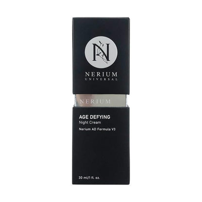 Nerium Night Face Cream - Clean Beauty Peptide & Collagen Hydrating Face Moisturizer with Aloe, Jojoba & Vitamin E - Overnight Firming & Smoothing - 30 ml Avelisse
