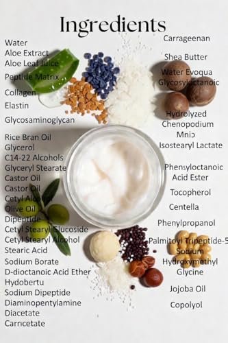 Nerium Day Face Cream | Clean Beauty Hydrating Peptide & Jojoba Oil Face Moisturizer with Elastin, Rice Bran & Olive Oil | Firming, Brightening & Nourishing Daily Skincare | 30 ml Avelisse