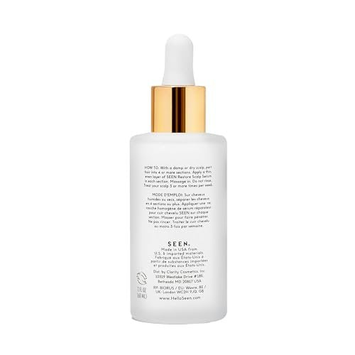 SEEN Restore Scalp Serum, Fragrance-Free - Clinically Proven Hydrating Serum for Healthy Scalp, Safe for Sensitive & Eczema-Prone Skin, 2 Fl Oz Avelisse