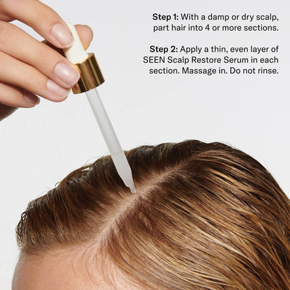 SEEN Restore Scalp Serum, Fragrance-Free - Clinically Proven Hydrating Serum for Healthy Scalp, Safe for Sensitive & Eczema-Prone Skin, 2 Fl Oz Avelisse
