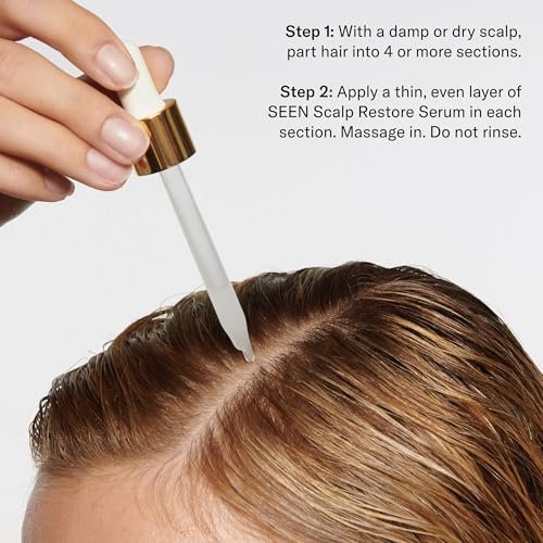 SEEN Restore Scalp Serum, Fragrance-Free - Clinically Proven Hydrating Serum for Healthy Scalp, Safe for Sensitive & Eczema-Prone Skin, 2 Fl Oz Avelisse