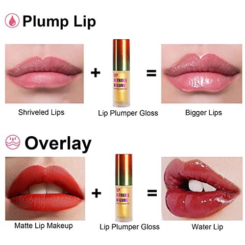 LAIKME Lip Plumper Extreme - Clear Plumping Lip Gloss for Fuller, Thicker Lips - Daily Moisturizing Lip Enhancer - görsel 12