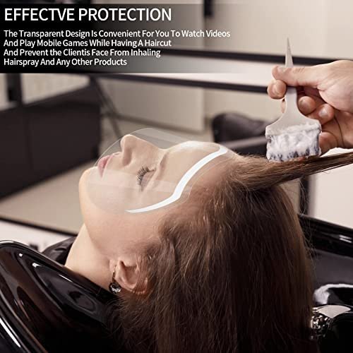 Siyurongg 50 Pcs Shower Face Eye Shields - Eyebrow Shower Shield Visors for Eyelash Extensions, Microblading Makeup Protector Face Cover Shield for Hairspray Salon Eyelid Aftercare - görsel 10