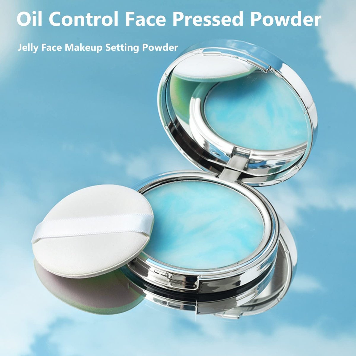 Oil Control Face Pressed Powder – Jelly Pressed Powder for Flawless Matte Finish, Lightweight & Long Lasting - görsel 5