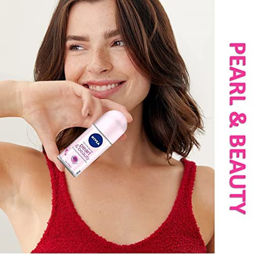 NIVEA Women Deodorant Roll On Pearl & Beauty, 3-Pack, 50ml Each - Long-Lasting Antiperspirant Protection Avelisse