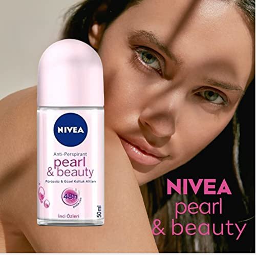 NIVEA Women Deodorant Roll On Pearl & Beauty, 3-Pack, 50ml Each - Long-Lasting Antiperspirant Protection Avelisse
