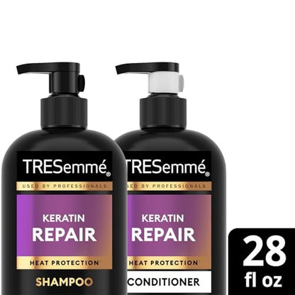 TRESemmé Keratin Repair Shampoo and Conditioner Set – Bond Repair Hair Treatment for Frizz Control, 28 Fl Oz Each Avelisse