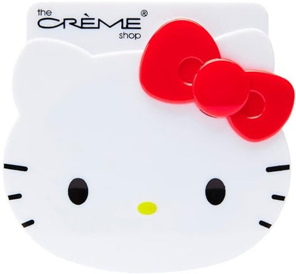 The Crème Shop x Hello Kitty Mattifying Green Tea Blotting Paper with Mirror and Puff - 100 Sheets