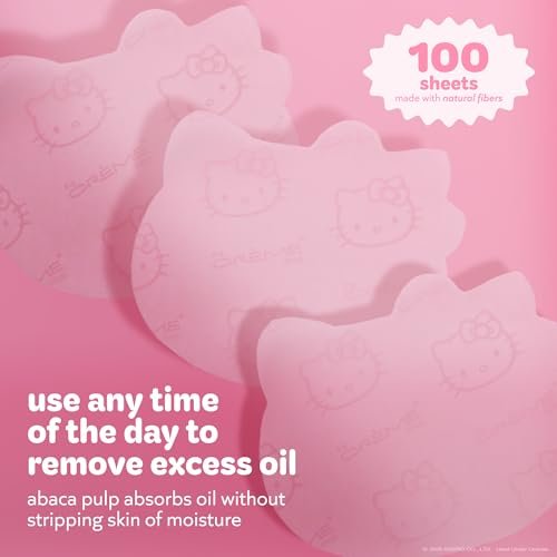 The Crème Shop x Hello Kitty Mattifying Green Tea Blotting Paper with Mirror and Puff - 100 Sheets - görsel 6