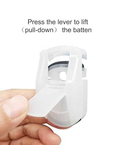 Ginalaia Travel Size Eyelash Curler - Mini Portable Lash Curler with Wide-Angle Design, Gentle on Lashes, White - görsel 8