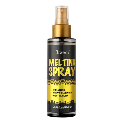 Brzeaf Lace Melting Spray & Holding Spray (120ml) – Extreme Hold, Glueless, Quick-Drying Wig Adhesive for Lace Wigs